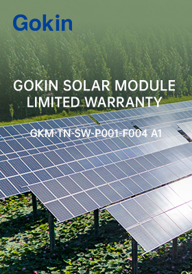 Garantía limitada de los módulos fotovoltaicos Gokin Solar
